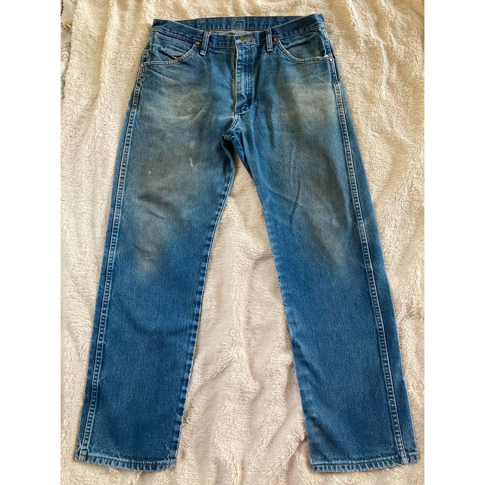 Vintage Wrangler Grunge Distressed Thrashed Workwear Fade Western Cowboy Skater